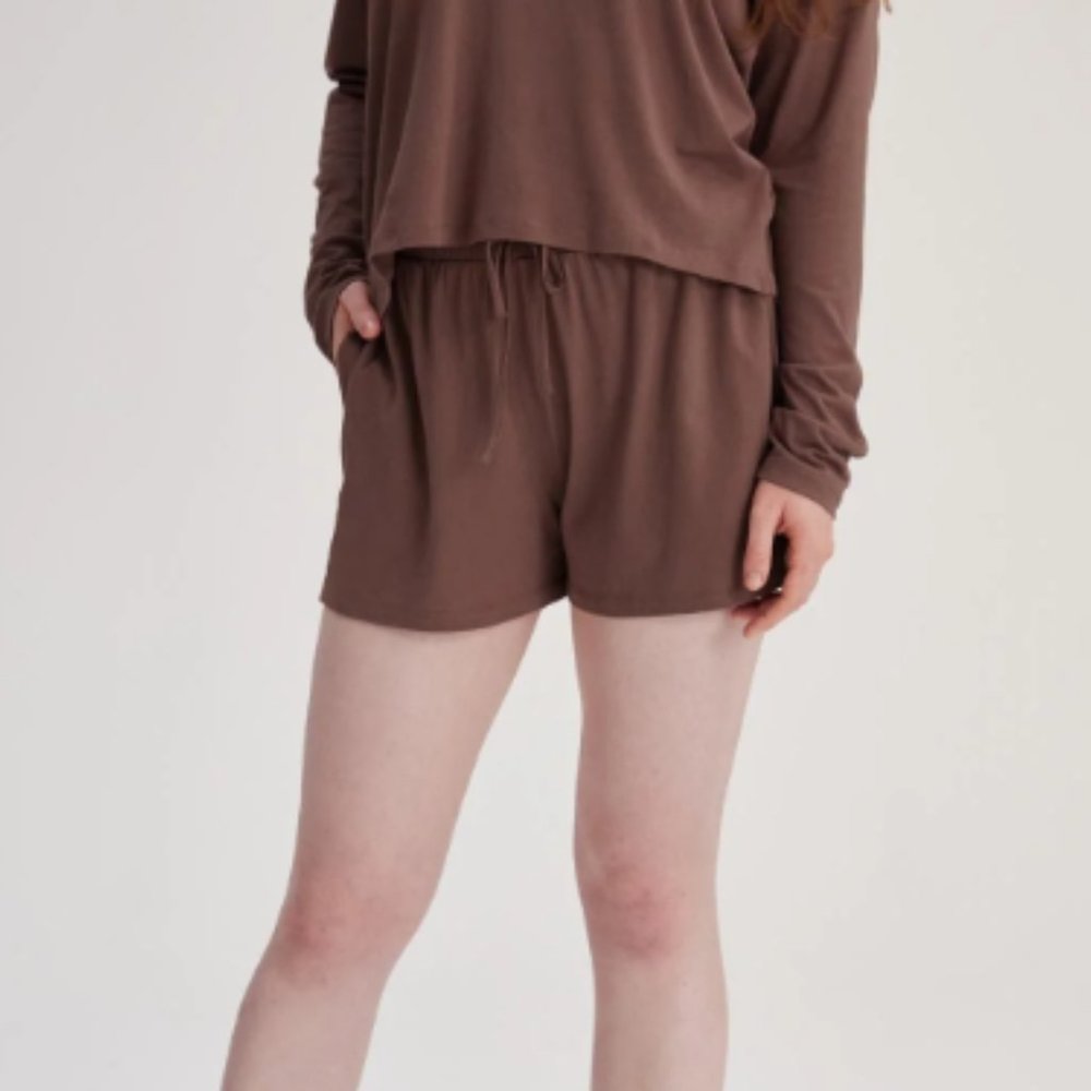 Girlfriend Collective Snooze Sleep Short in Canopy